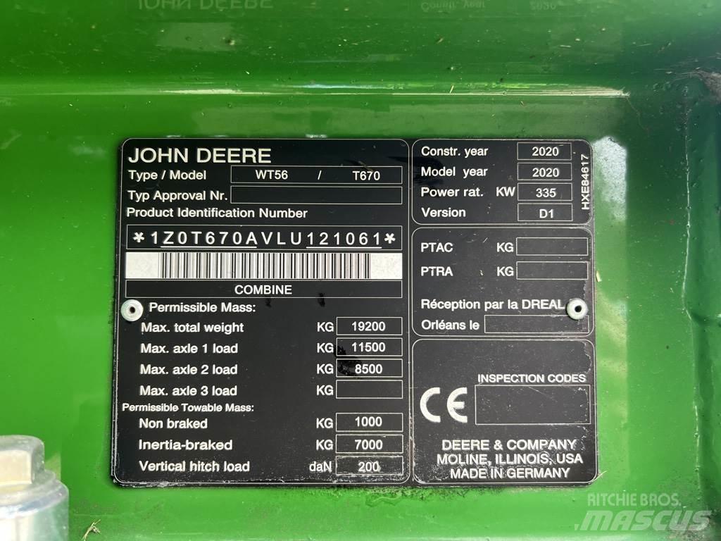 John Deere T670I Зернозбиральні комбайни