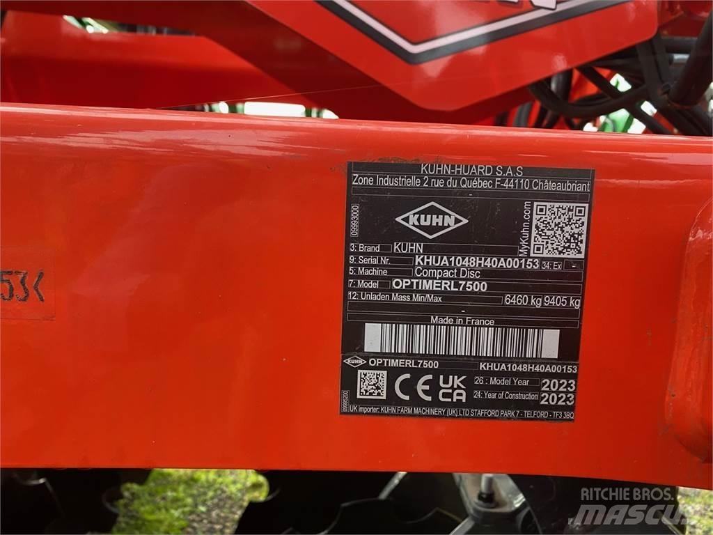 Kuhn OPTIMERL7500 Культиватори