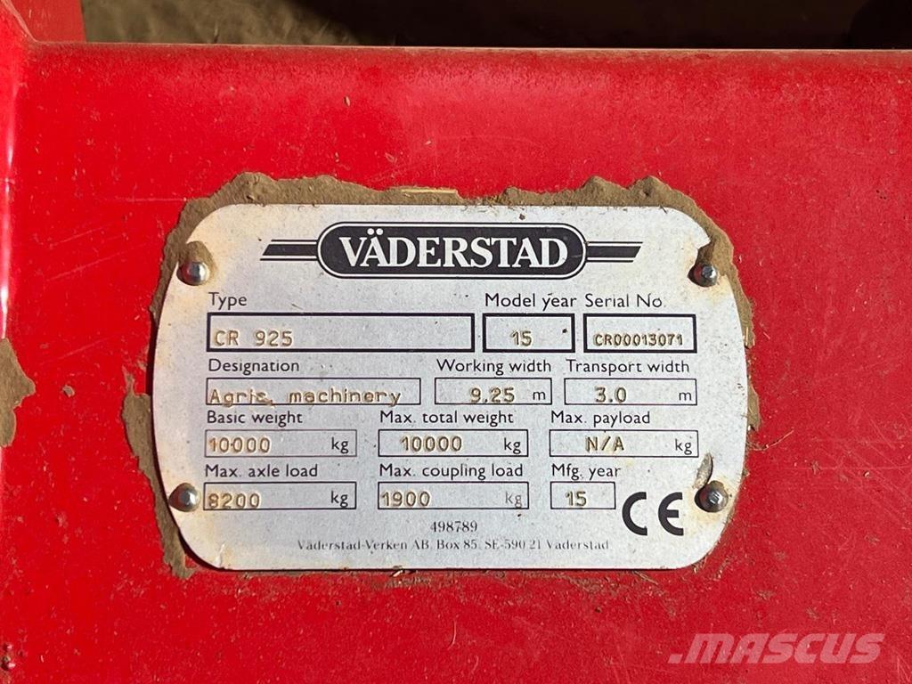 Väderstad CR925 Звичайні плуги