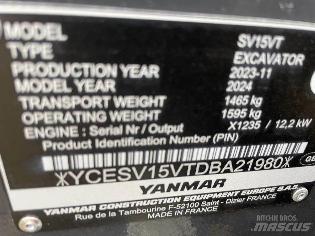 Yanmar SV15VT Середні екскаватори 7т. - 12т.