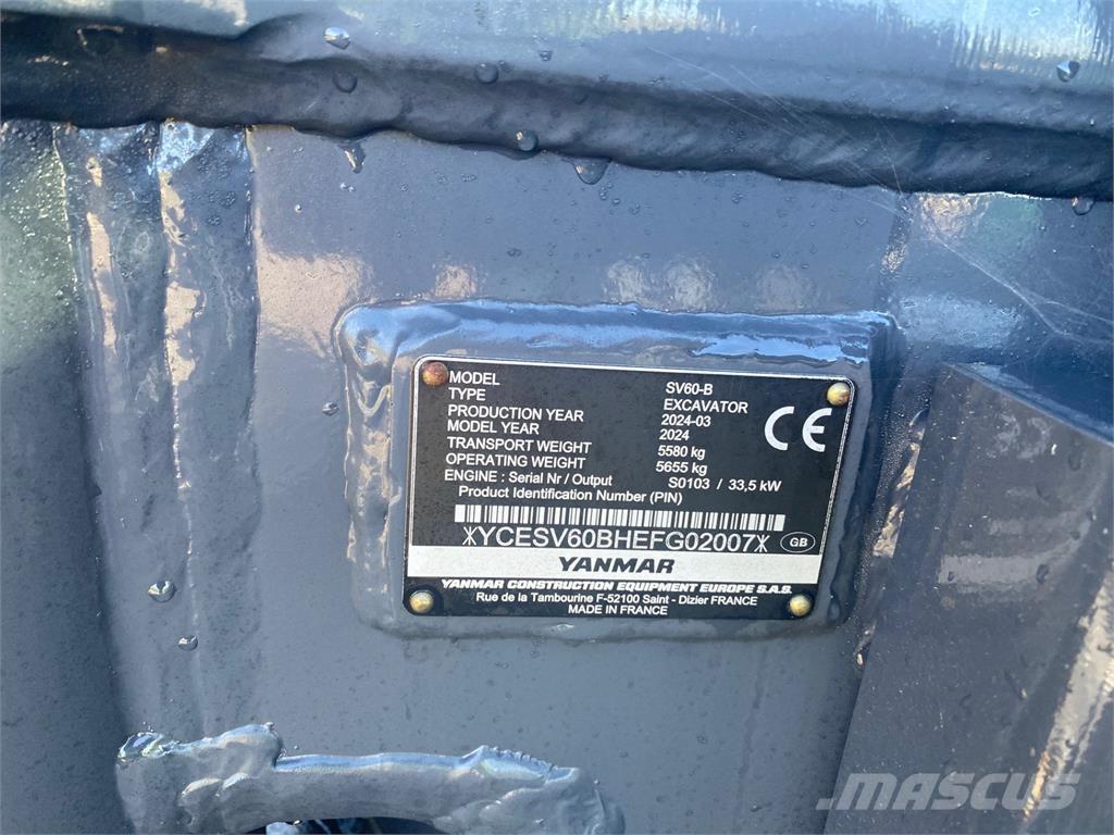 Yanmar SV60-B Середні екскаватори 7т. - 12т.