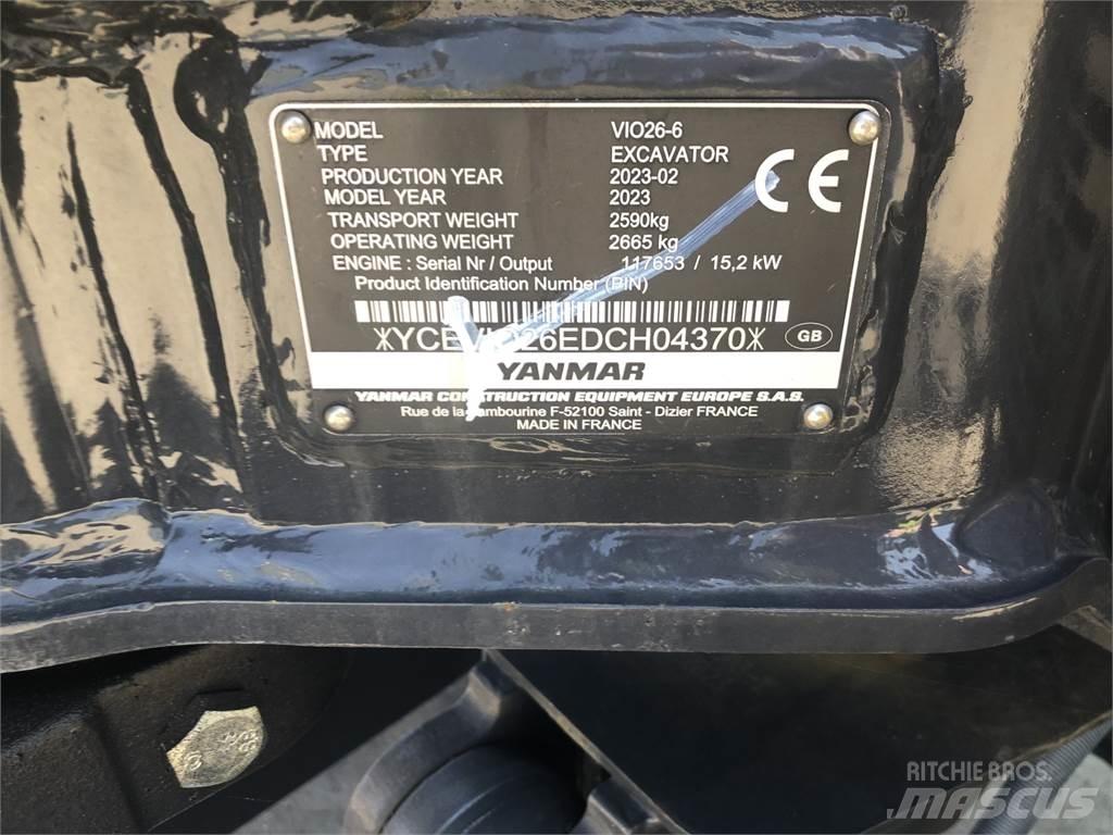 Yanmar VIO26-6 Середні екскаватори 7т. - 12т.