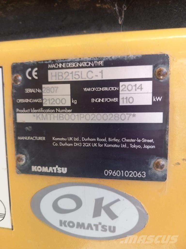 Komatsu HB 215 LC-1 Осі
