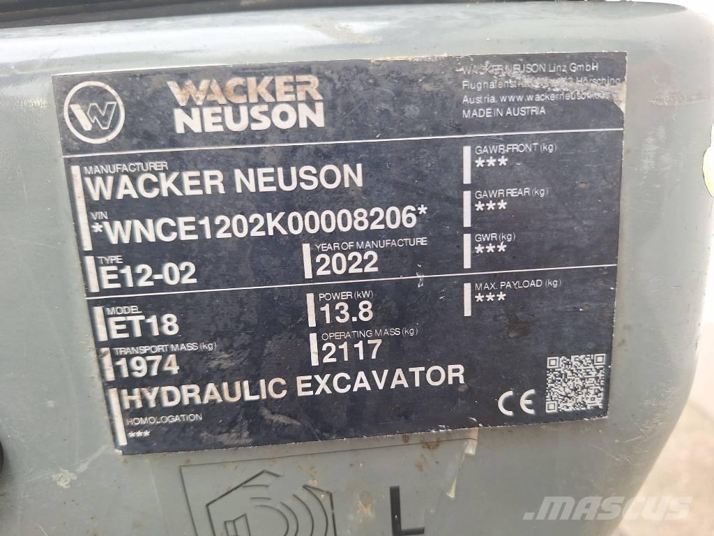 Wacker Neuson ET 18 Гусеничні екскаватори
