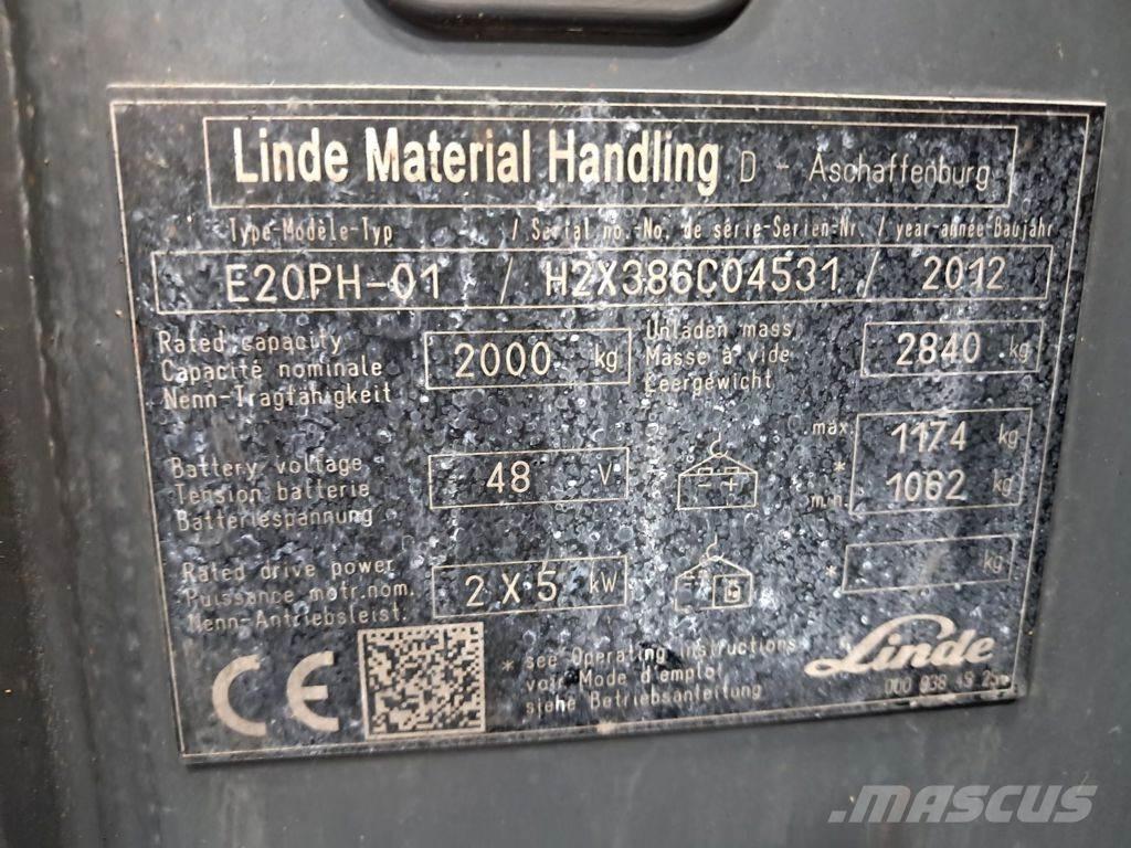Linde E20PH-01 Електронавантажувачі