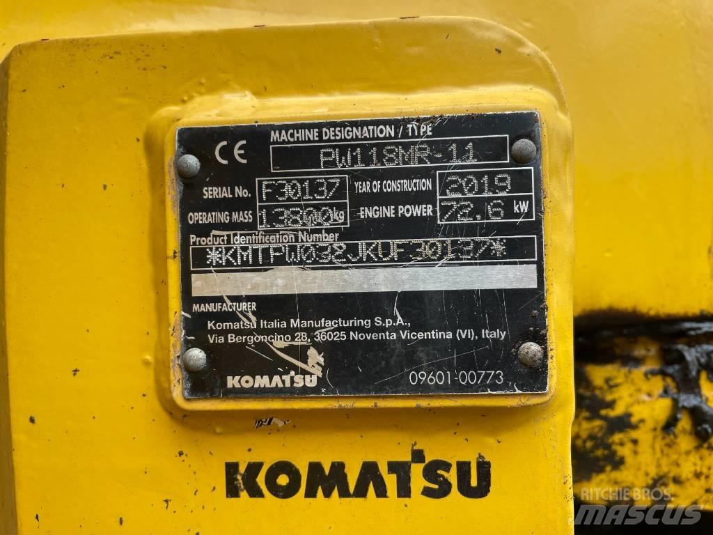 Komatsu PW 118 Колісні екскаватори