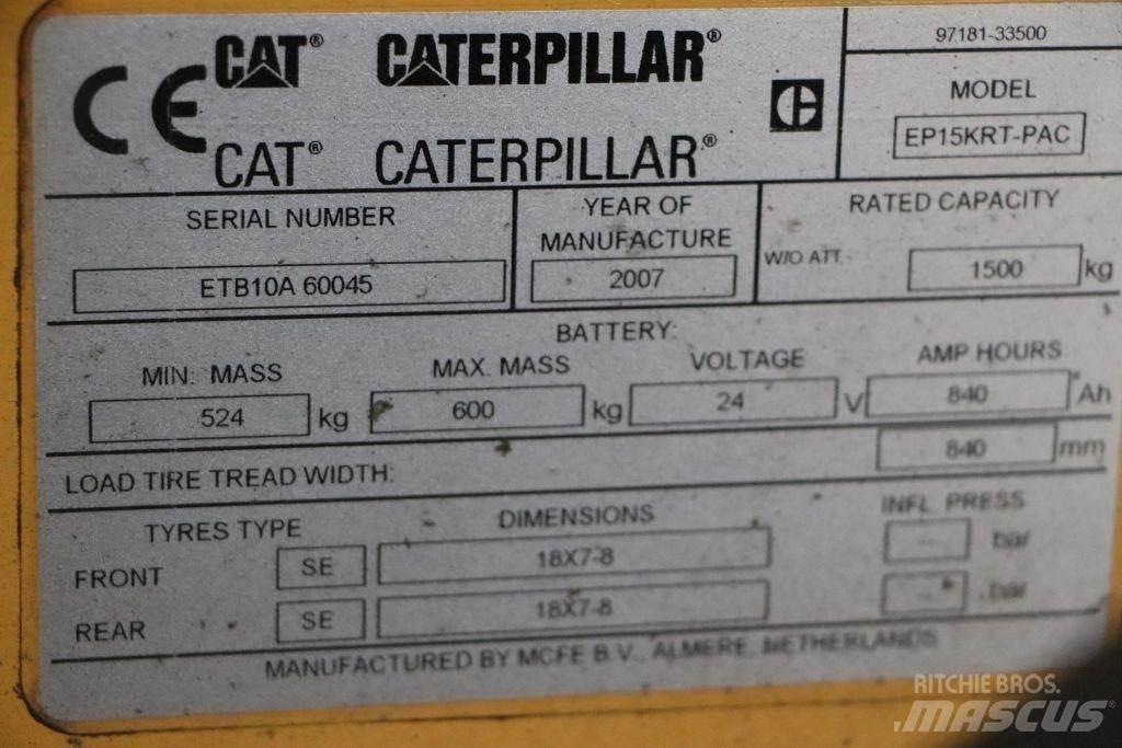 CAT EP15KRT-PAC Електронавантажувачі