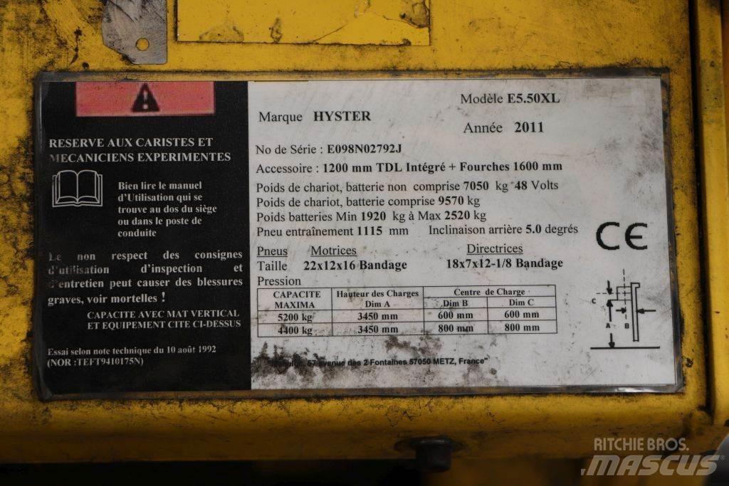 Hyster E5.50XL Електронавантажувачі