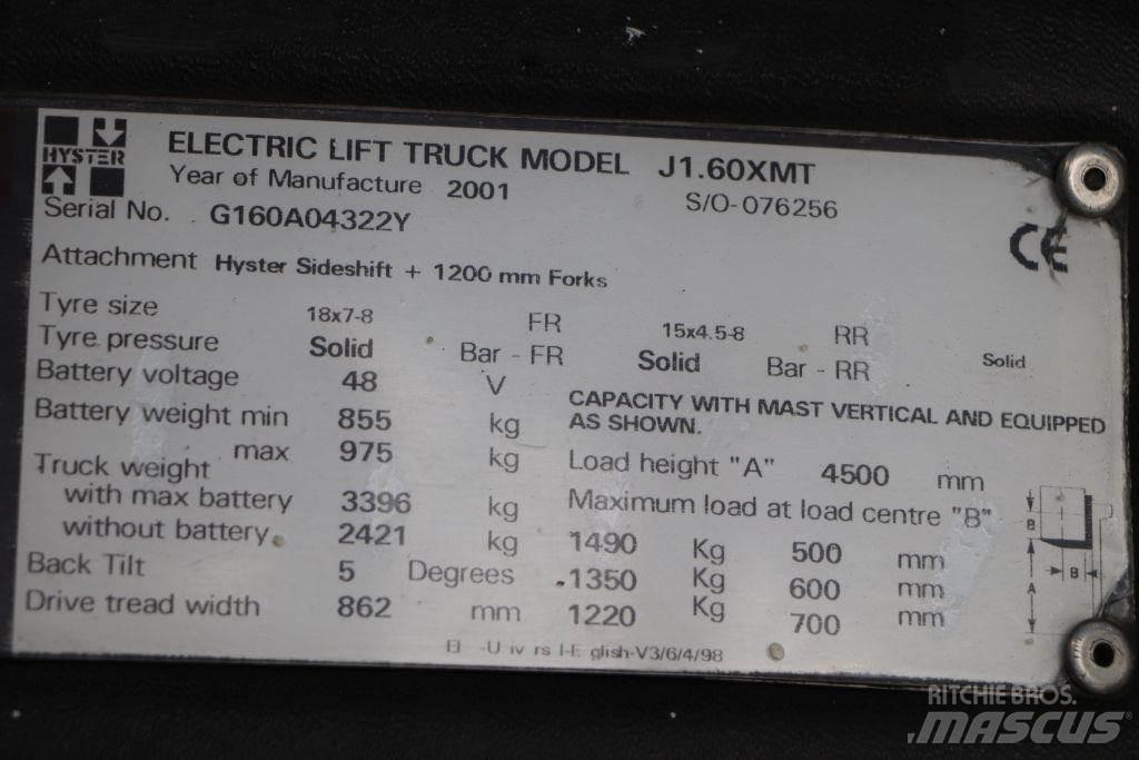 Hyster J1.60XMT Електронавантажувачі