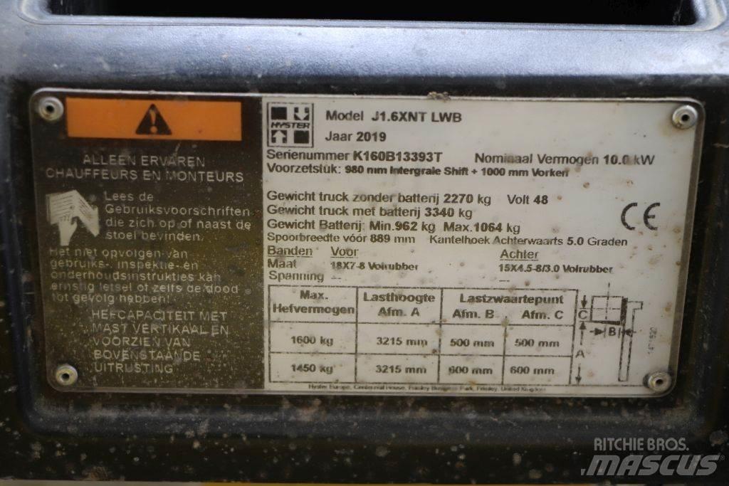 Hyster J1.6XNT Електронавантажувачі