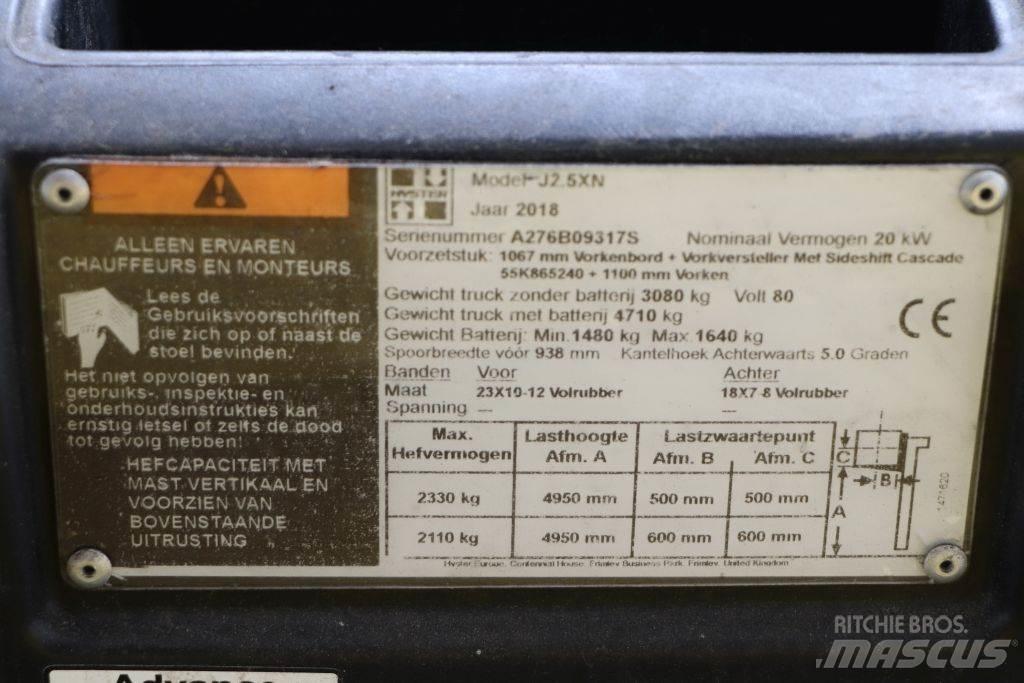 Hyster J2.5XN Електронавантажувачі