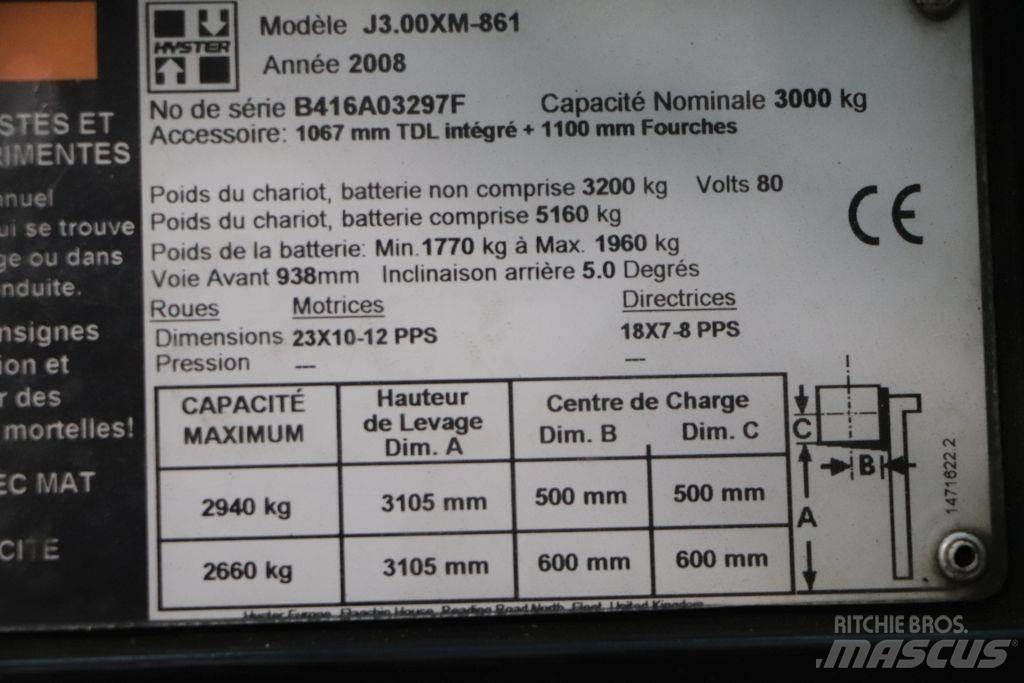 Hyster J3.00XM Електронавантажувачі