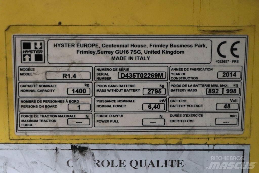 Hyster R1.4 Річ-трак із високим підйомом