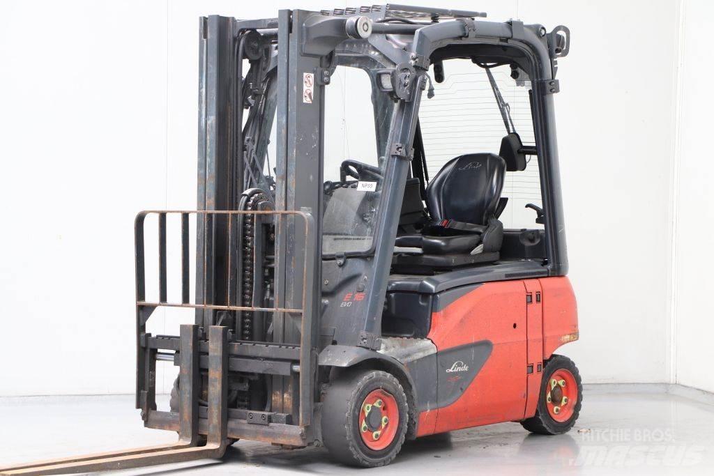 Linde E16P-02 Електронавантажувачі
