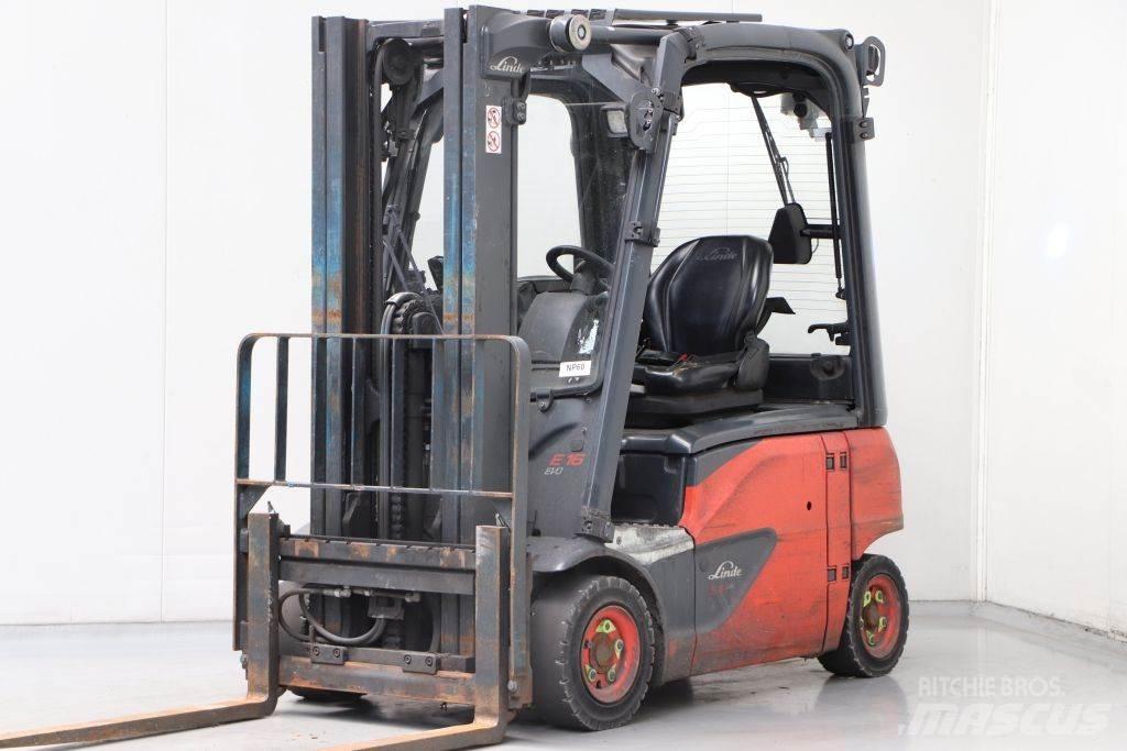 Linde E16P-02 Електронавантажувачі