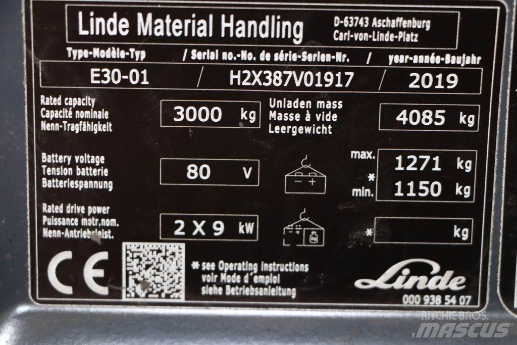 Linde E30-01 Електронавантажувачі