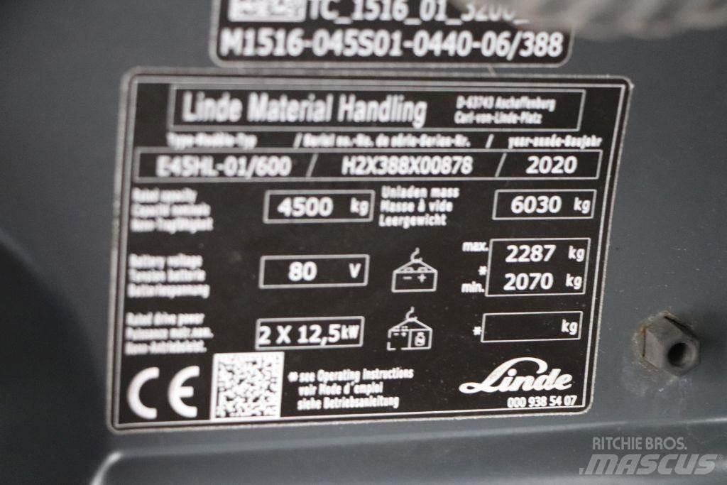 Linde E45HL-01/600 Електронавантажувачі