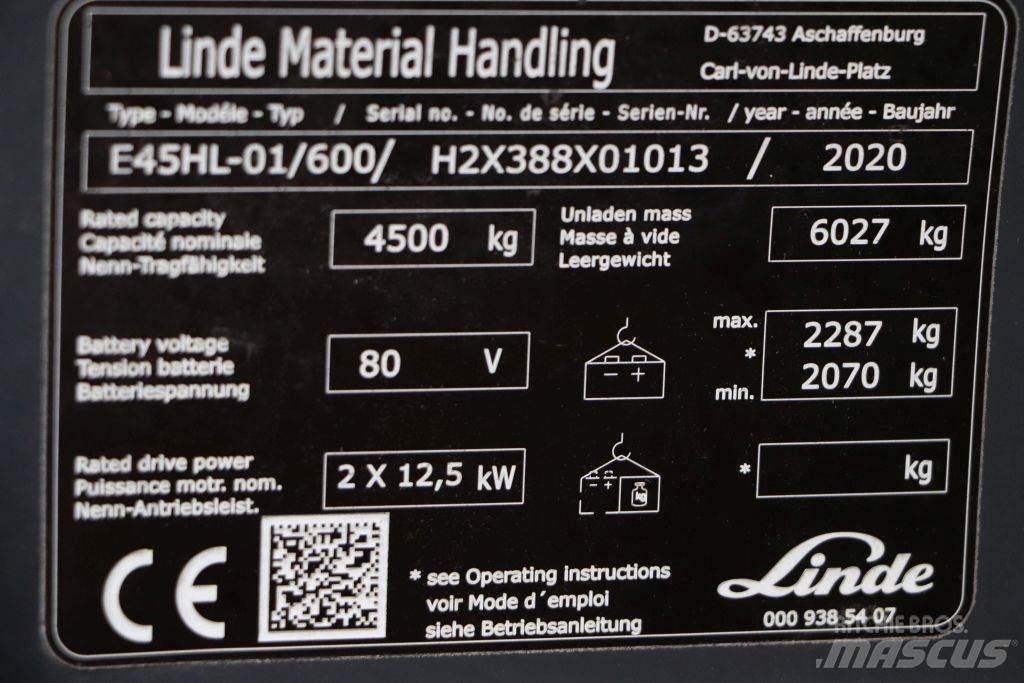 Linde E45HL-01/600 Електронавантажувачі