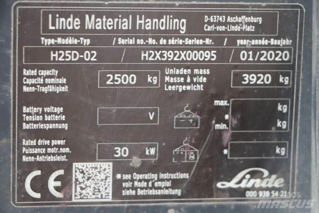 Linde H25D-02 Дизельні навантажувачі