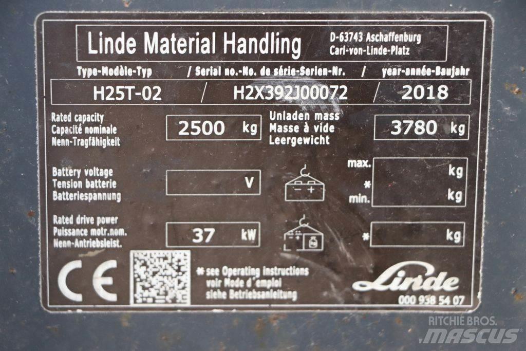 Linde H25T-02 Газові навантажувачі