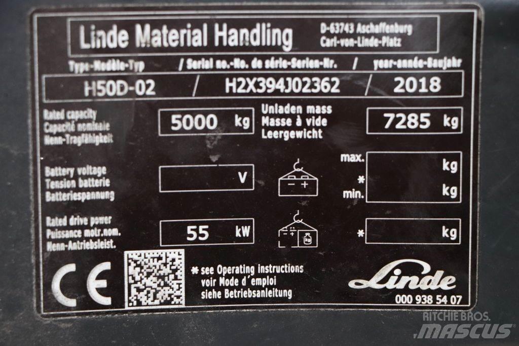 Linde H50D-02 Дизельні навантажувачі