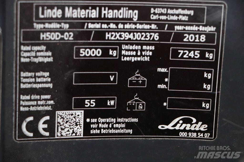 Linde H50D-02 Дизельні навантажувачі