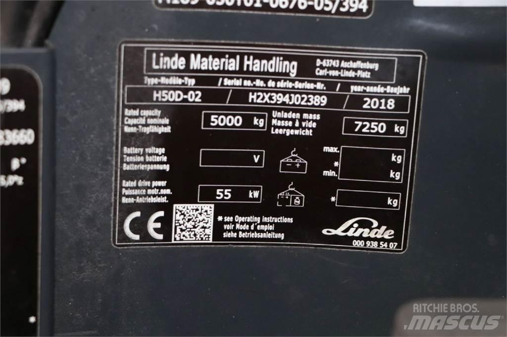 Linde H50D-02 Дизельні навантажувачі