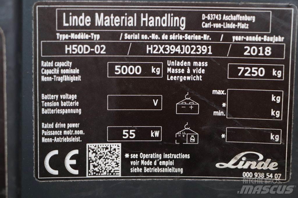 Linde H50D-02 Дизельні навантажувачі