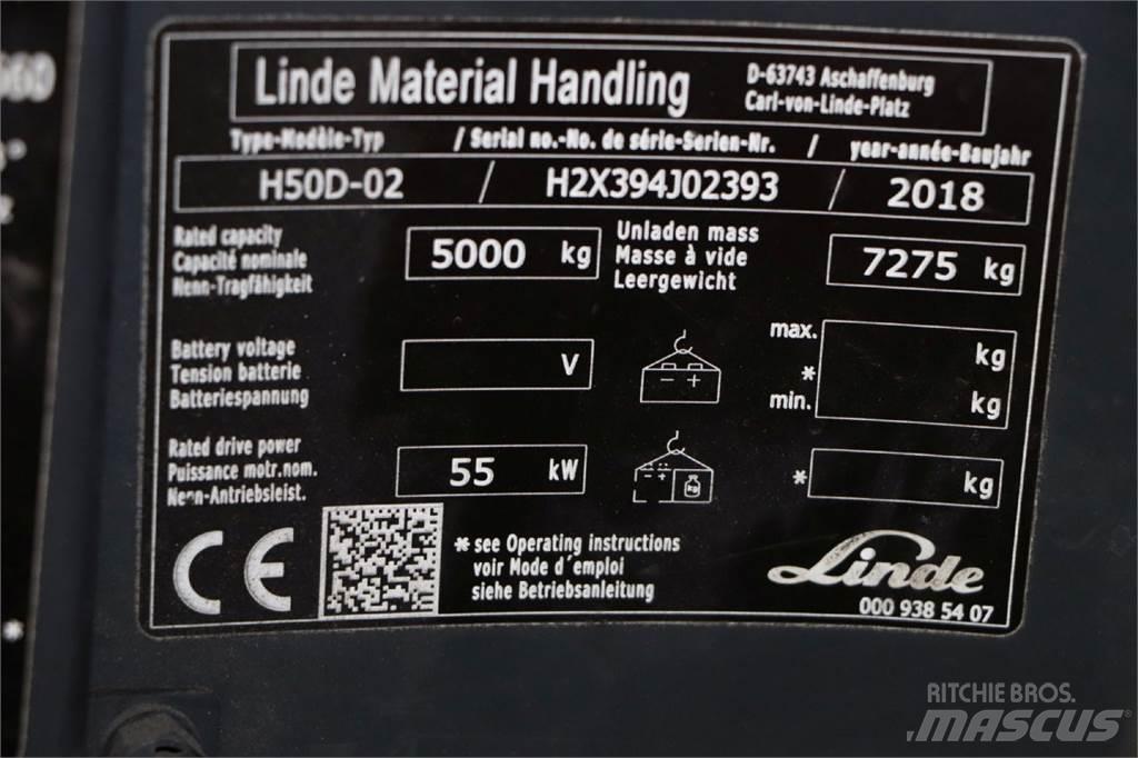 Linde H50D-02 Дизельні навантажувачі