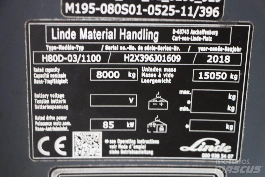 Linde H80D-03/1100 Дизельні навантажувачі