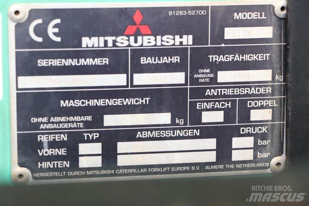 Mitsubishi FG15K Газові навантажувачі