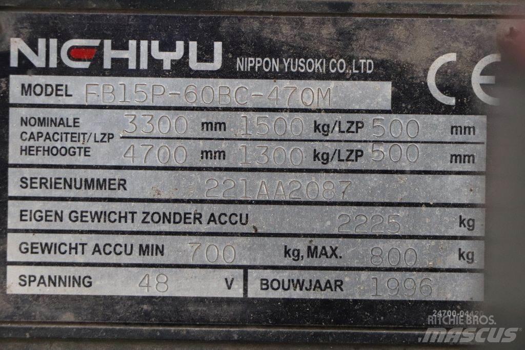 Nichiyu FB15P-60BC Електронавантажувачі