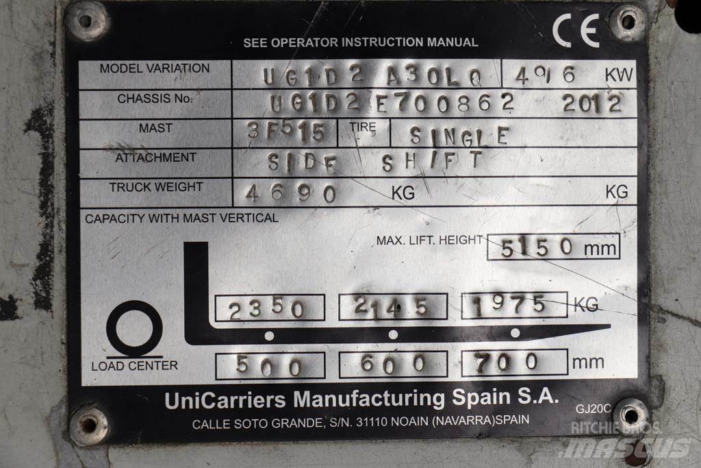 Nissan UG1D2A30LQ Газові навантажувачі