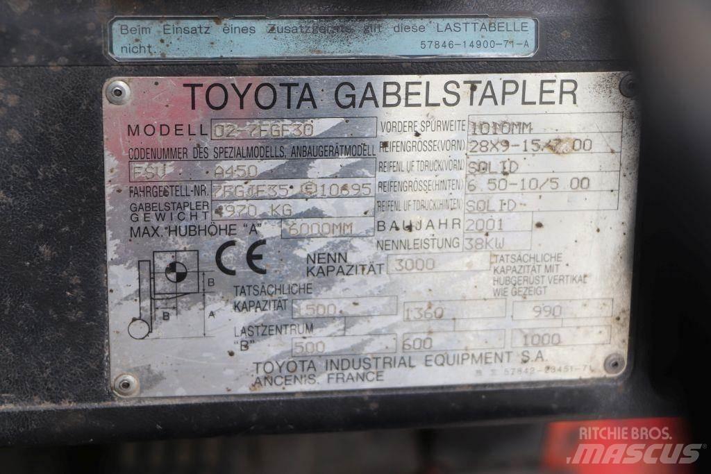 Toyota 02-7FGF30 Газові навантажувачі