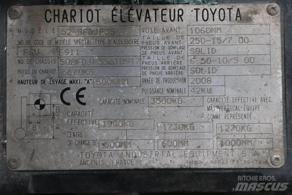 Toyota 52-8FDJF35 Дизельні навантажувачі
