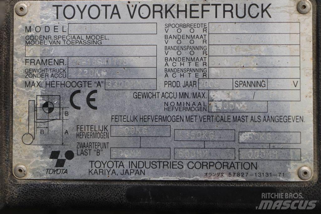 Toyota 7FB15 Електронавантажувачі