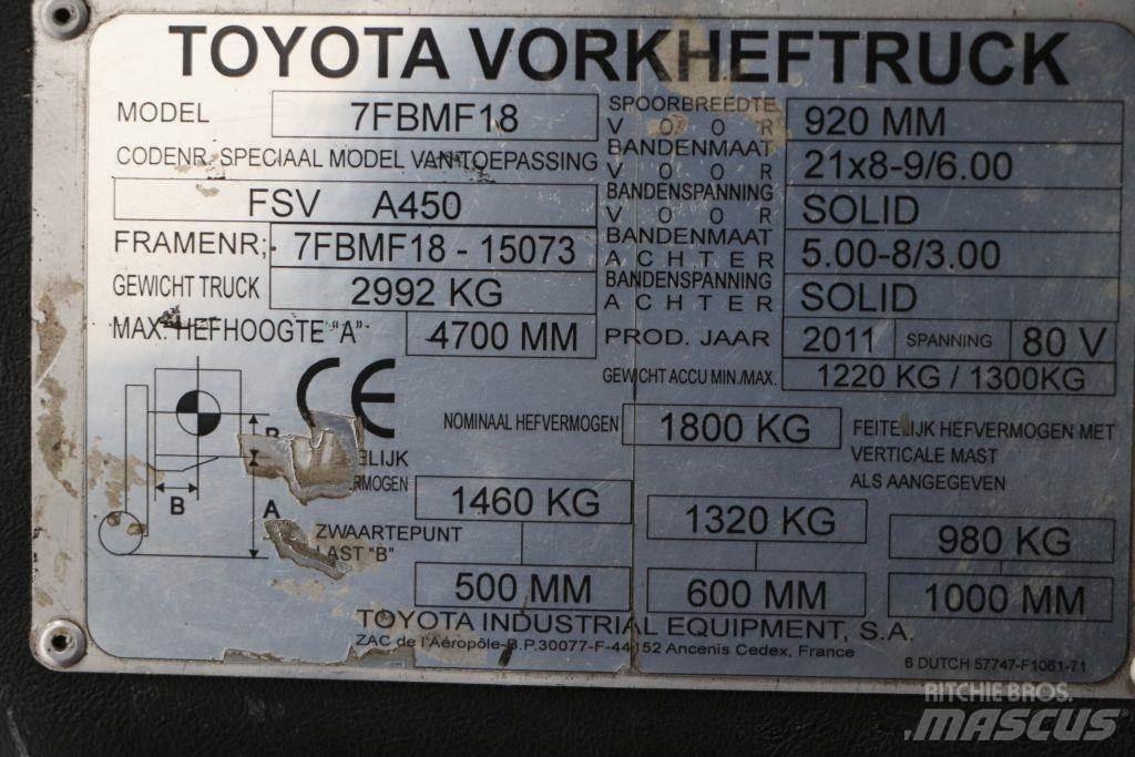 Toyota 7FBMF18 Електронавантажувачі