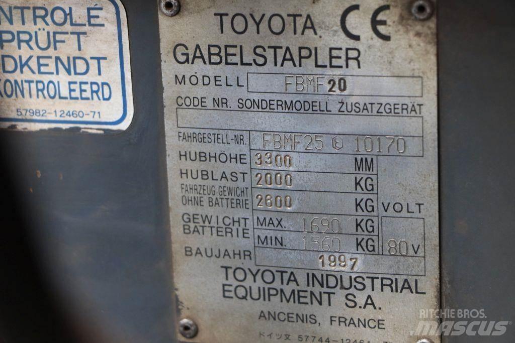 Toyota FBMF20 Електронавантажувачі