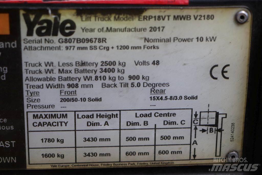 Yale ERP18VT Електронавантажувачі