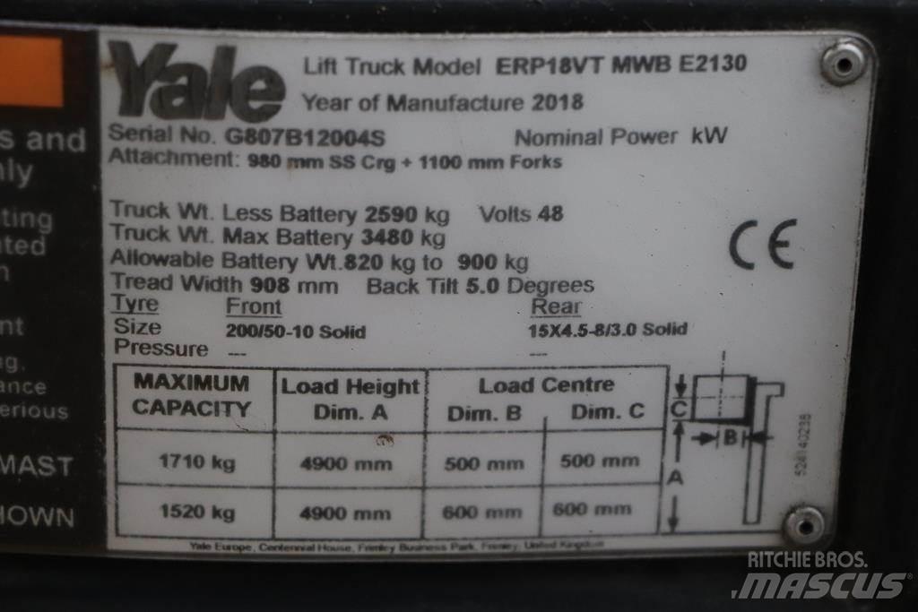 Yale ERP18VT Електронавантажувачі