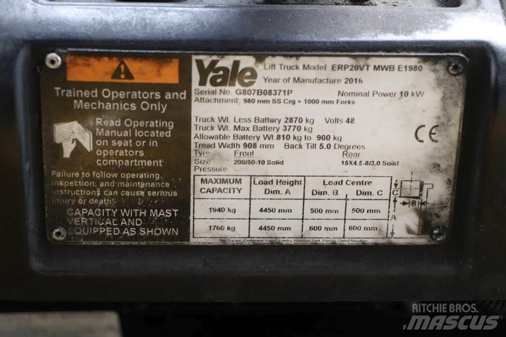 Yale ERP20VT Електронавантажувачі