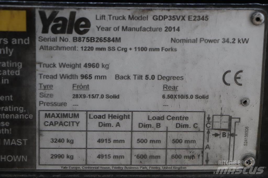 Yale GDP35VX Дизельні навантажувачі