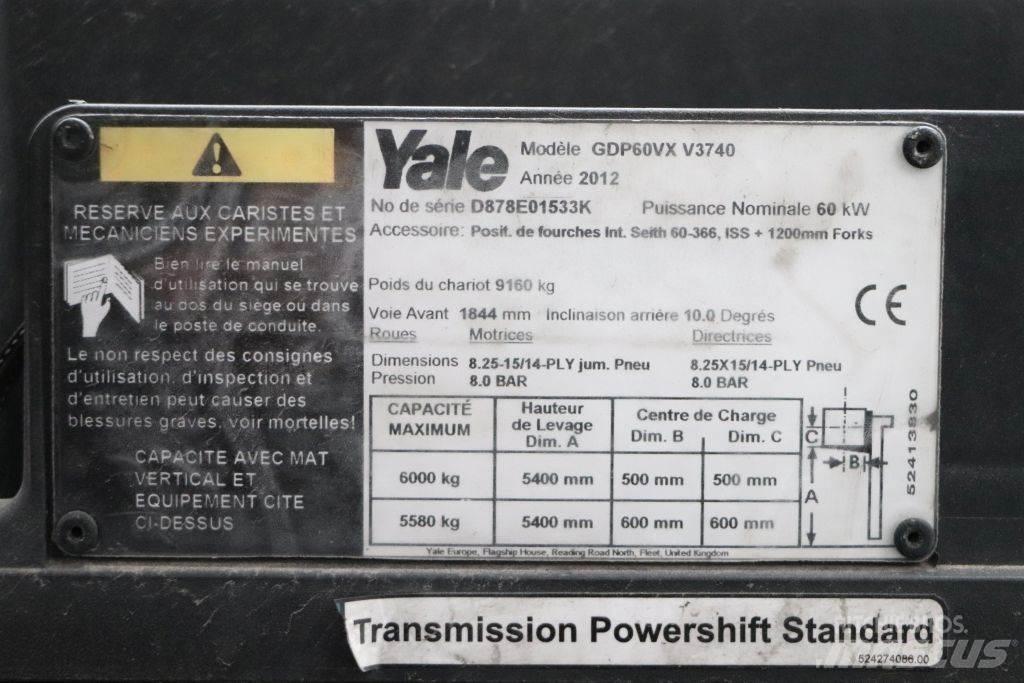Yale GDP60VX Дизельні навантажувачі