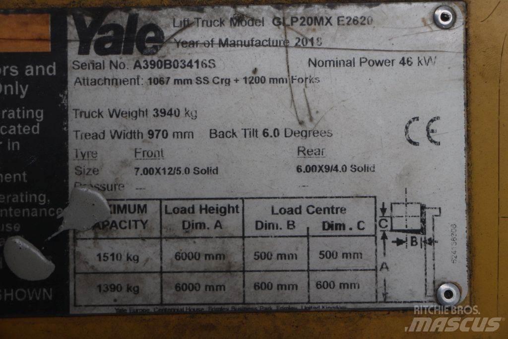 Yale GLP20MX Газові навантажувачі