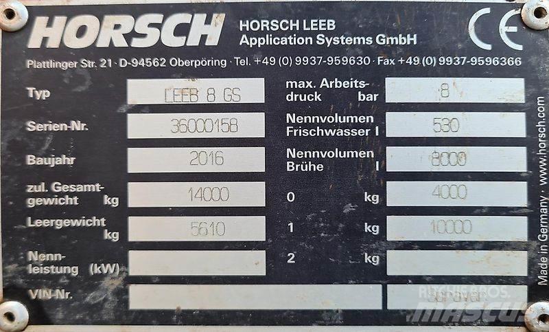 Horsch 8 GS Причіпні обприскувачі