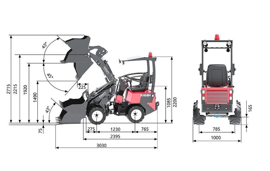 Kraft K160H Фронтальні навантажувачі