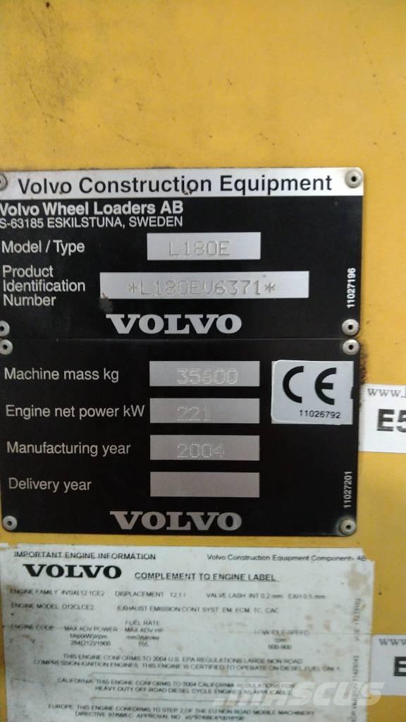 Volvo L 180 E HL Фронтальні навантажувачі