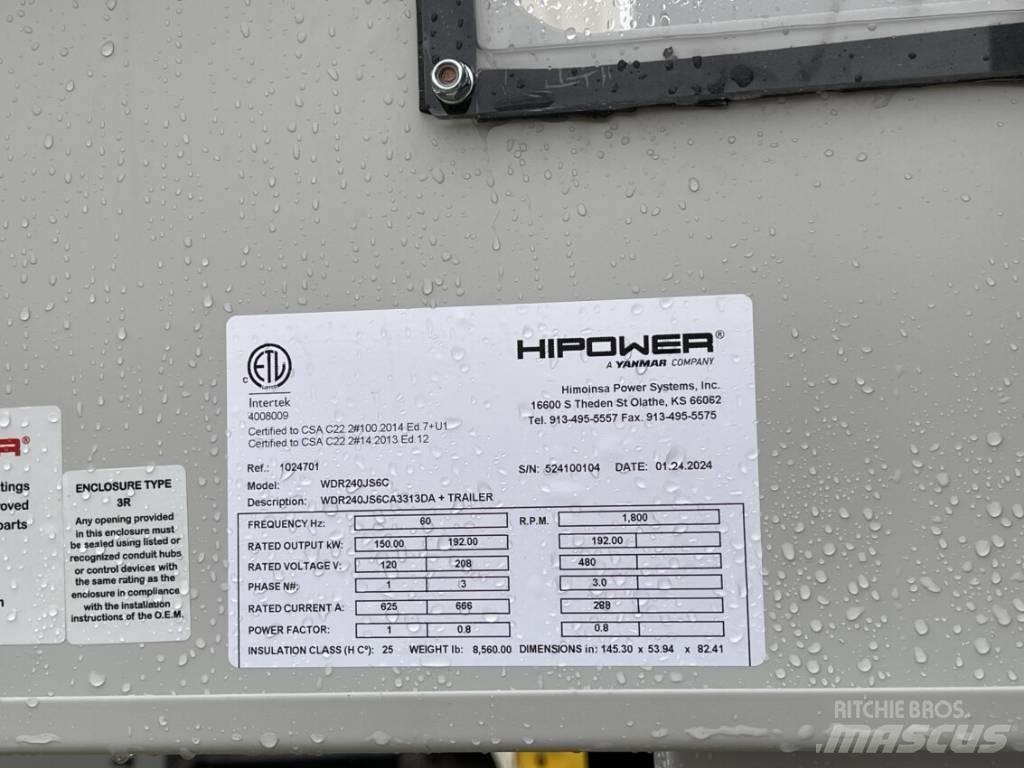 Hipower HRJW-240 Дизельні генератори