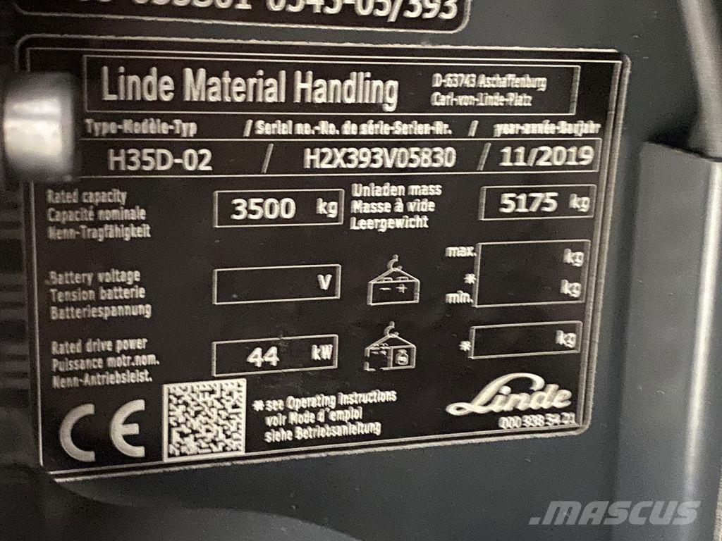 Linde H35D-02 Дизельні навантажувачі