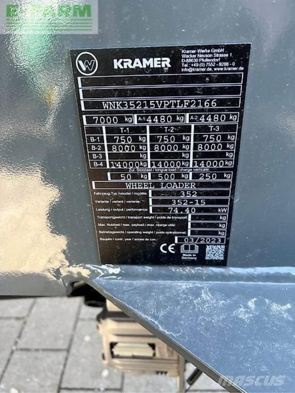 Kramer kl35.8t Телескопічний навантажувач